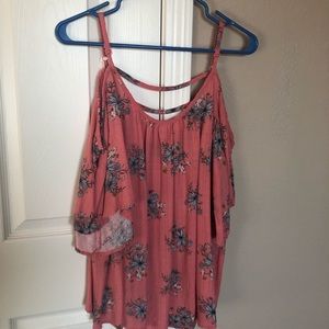 Torrid Corral colored Cold Shoulder Top